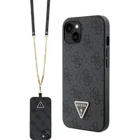 Guess Guhcp14Sp4Tdscpk iPhone 14 6.1 czarny black hardcase Crossbody 4G Metal Logo