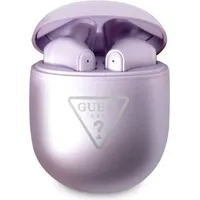 Guess Gutwst82Tru Tws Bluetooth Headphones  Purple Triangle Logo Docking Station Gue002584-0