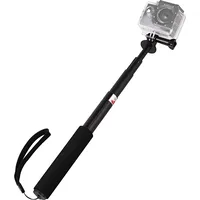 Hurtel Teleskopisks Selfie stick ar turētāju sporta kamerai 9145576282700