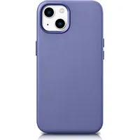 Icarer Dabīgās ādas maciņš iPhone 14 Magsafe Case Leather, gaiši violets vāciņš 6975092685210