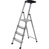 Krause Secury Folding ladder silver 126528