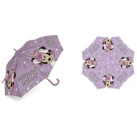 Lietussargs bērniem Mini Mouse 7819 Minnie zvaigznes rozā lietussarga rokturis Wd12781-A