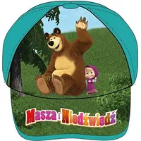 Maša un lācis beisbola cepure 52 tirkīza 6898 zēnu Masha and the Bear kokvilna 5200002