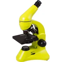 Mikroskops ar Eksperimentālo Komplektu K50 Levenhuk Rainbow 50L Plus Laima krāsā 64X - 128 Art651604