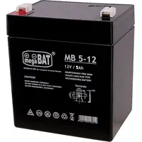 Mpl Power Elektro megaBAT Mb 5-12 Ups battery Sealed Lead Acid Vrla Agm 12 V 5 Ah Black