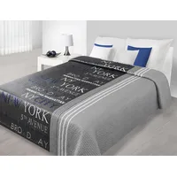 Ņujorkas gultas pārklājs 220X240/7 Brodveja, 5-Th Avenue Steel  tumši zils 990270