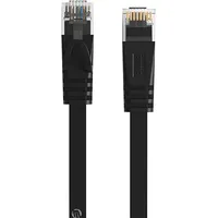 Orico Rj45 Cat.6 Flat Ethernet Network Cable 1M Black Pug-C6B-10-Bk-Ep