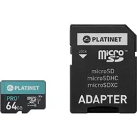 Platinet Pro1 64Gb Micro Sdhx Class 10 Atmiņas Karte Pmmsdx64Ui