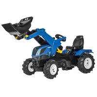 rollyFarmtrac New Holland pedāļu traktors ar kausu un pneimatiskajiem riteņiem 611270