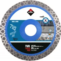 Rubi turbo dimanta disks Viper - Tvr cieto materiālu sausai griešanai 125/22,3 mm, Superpro klase, 30987