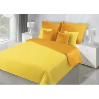Satīna gultasveļa 160X200 Nova dzelteni oranža, abpusēja 1161037