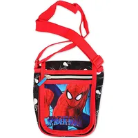 Spiderman viena pleca soma Spider Man melna sarkana 4948 ar regulējamu kurjera siksnu 600-494