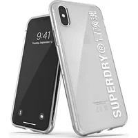 Superdry Snap iPhone X Xs Clear Case biały white 41576