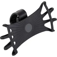 Swivel silicone bike holder - black Silicone Bicycle Phone Holder 360 Rotation Black