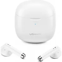 Usams Słuchawki Bluetooth 5.0 Tws Ia series bezprzewodowe biały white Bhuia02 Us-Ia04
