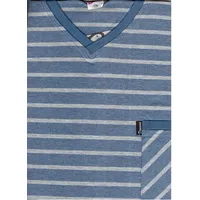 Vīriešu īsā pidžama P 695, izmērs M/L 176/90, zili pelēkas svītras.Zema cena 109109