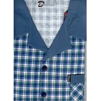 Vīriešu pidžama ar garām piedurknēm D 608 Maxi 3Xl 176//126 zili zaļa 109224