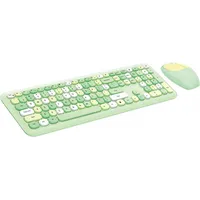 Wireless keyboard  mouse set Mofii 666 2.4G Green Smk-666395Ag