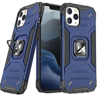 Wozinsky Bruņots korpusa vāciņš  magnētisks turētājs iPhone 13 mini Ring Armor zils 9111201944848