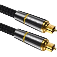 Wozinsky digital optical audio fiber cable Toslink Spdif 3M black Wopt-30