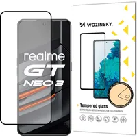 Wozinsky Izturīgs 9H rūdīts stikls visam Realme Gt Neo 3 ekrānam ar rāmi, kas piemērots korpusam, melns 5907769309533