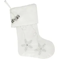 Ziemassvētku rotājums Eņģeļa balto zeķu sniegpārsliņu kurpe Jauna 416848