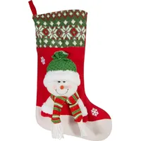 Ziemassvētku rotājums Sniega Sarkans Sniegavīra zeķu apavi Jauns 416853
