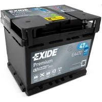 Exide Premium Ea472 12V 47Ah 450A 207X175X175