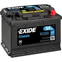 Exide Classic Ec550 12V 55Ah 460A 242X175X190