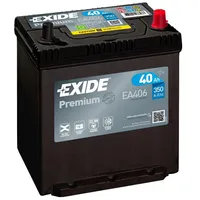 Exide Premium Ea406 12V 40Ah 350A 187X127X220