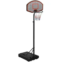 basketbola vairogs, melns, 237-307 cm, polietilēns