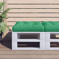 palešu dīvāna spilvens, zaļš, 58X58X10 cm