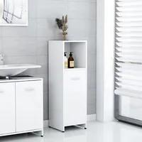 vannasistabas skapītis, balts, 30X30X95 cm, skaidu plāksne