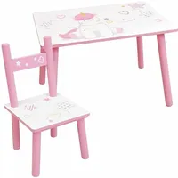Bērnu galda un krēslu komplekts Fun House Unicorn galds