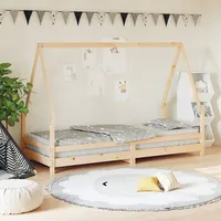 bērnu gultas rāmis, 90X200 cm, priedes masīvkoks