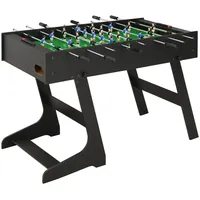 futbola galds, salokāms, 121X61X80 cm, melns