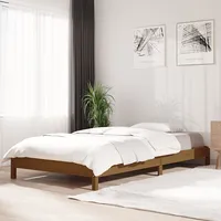gulta, medus brūna, 90X190 cm, priedes masīvkoks