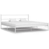 gultas rāmis, balts metāls, 180X200 cm
