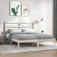 gultas rāmis, balts, priedes masīvkoks, 140X200 cm