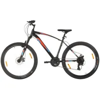 kalnu velosipēds, 21 ātrums, 29, 48 cm rāmis, melns