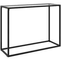 konsoles galdiņš, 100X35X75 cm, rūdīts stikls, caurspīdīgs