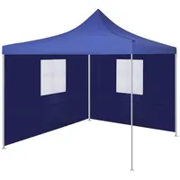 saliekama telts ar 2 sienām, 3X3 m, zila