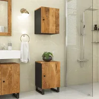 vannasistabas sienas skapītis, 38X33X58 cm, mango masīvkoks
