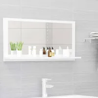 vannasistabas spogulis, spīdīgi balts, 80X10,5X37 cm