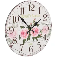 vintāžas sienas pulkstenis, zieds, 30 cm
