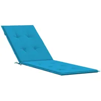 atpūtas krēsla matracis, zils, 75105X50X3 cm