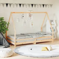 bērnu gultas rāmis, 90X190 cm, priedes masīvkoks