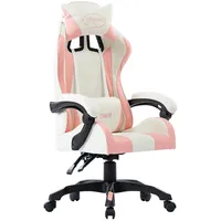 biroja krēsls, rozā mākslīgā āda