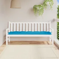 dārza sola matracis, 180X50X7 cm, gaiši zils audums
