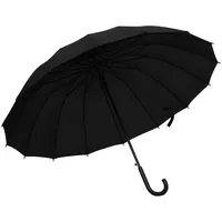 lietussargs, automātisks, melns, 120 cm